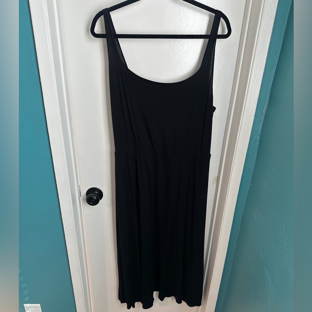 Reformation Fit and Flare Dress, 2X Black
